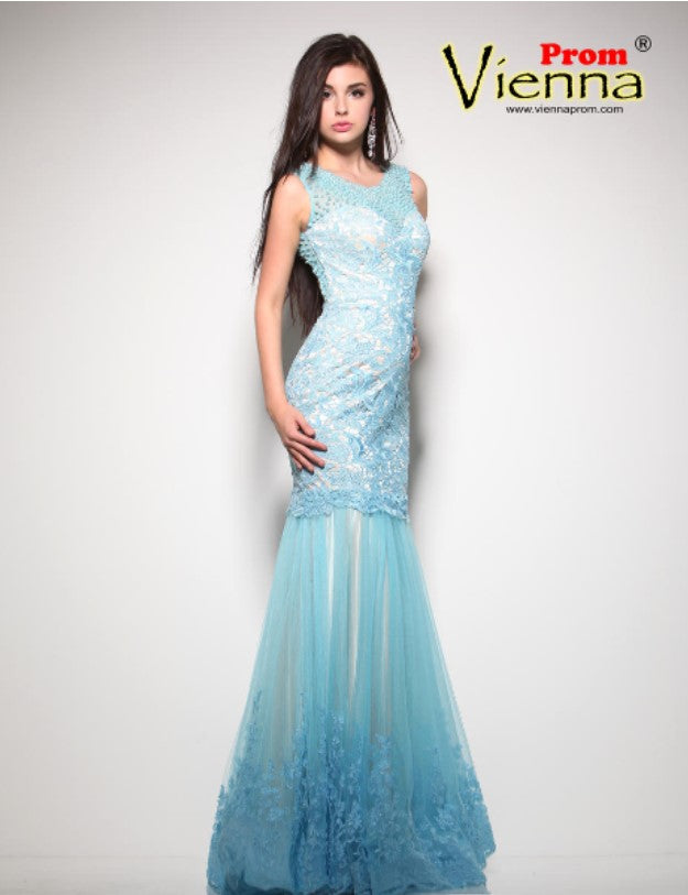 Vienna Blue Dress V3026