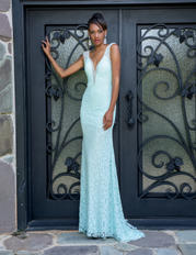 Vienna Mint Prom Dress v8131