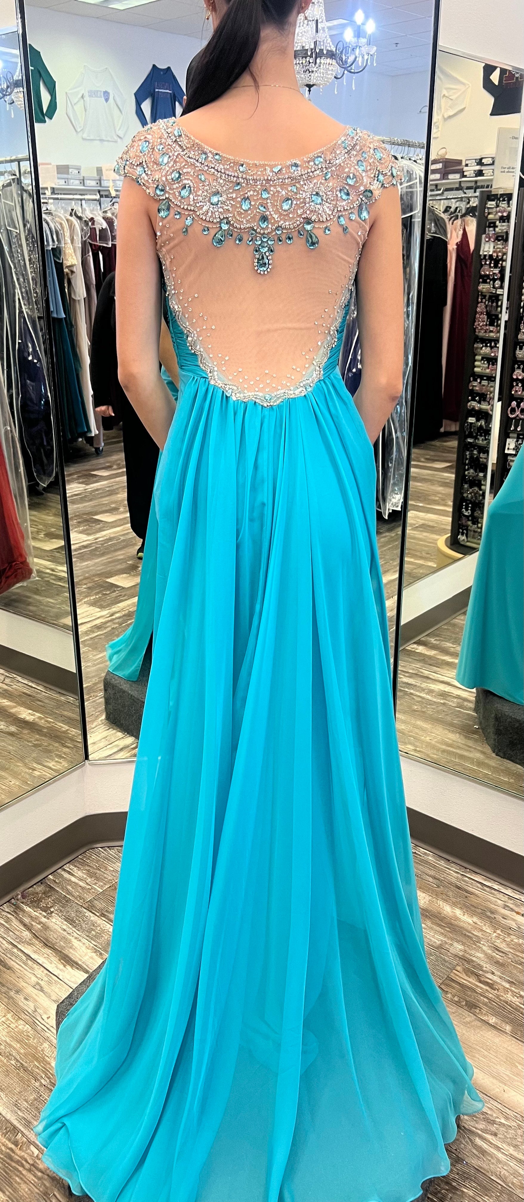 Sherri Hill Turquoise PROM Dress 11172