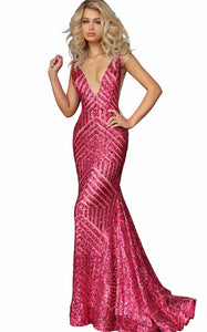 Jovani Fushia PROM Dress 59762