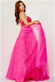 Jovani Hot Pink Prom Dress 67051