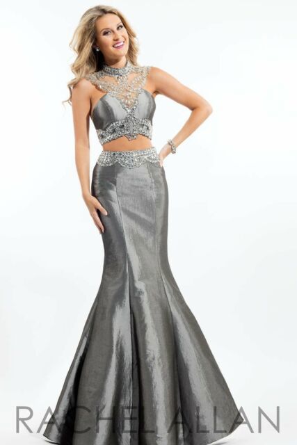 Rachel Allen Prom Dress Gray